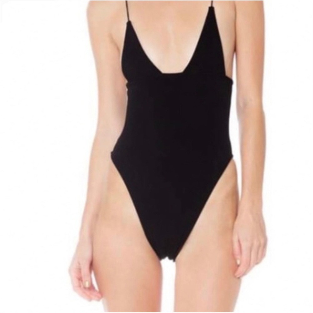 NWT Are You Am I Kuik bodysuit S black sexy classic minimalist made in USA